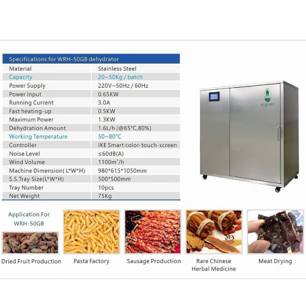 Nepal Eco Green WRH 50GB dehydrator