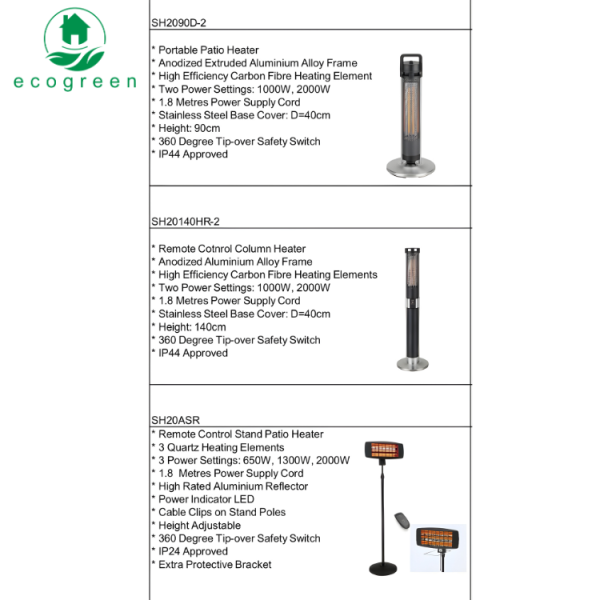 Nepal Eco Green electric heating lamp